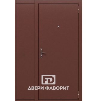 недорогая дверь с боковой вставкой, покрытие циногрунт